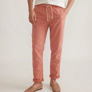 Marine Layer Pants Mens XL Marsala Red Pull On Saturday Stretch Beach Casual
